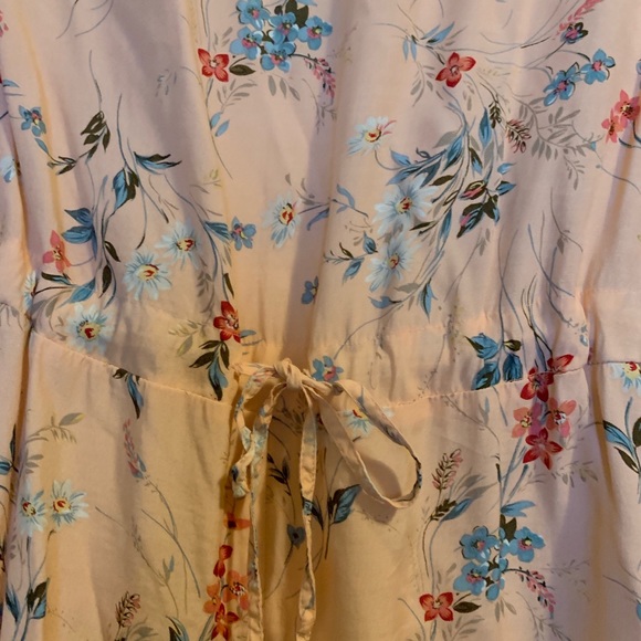 Cute dress peach with flowers size 14 Katy D - Picture 4 of 4